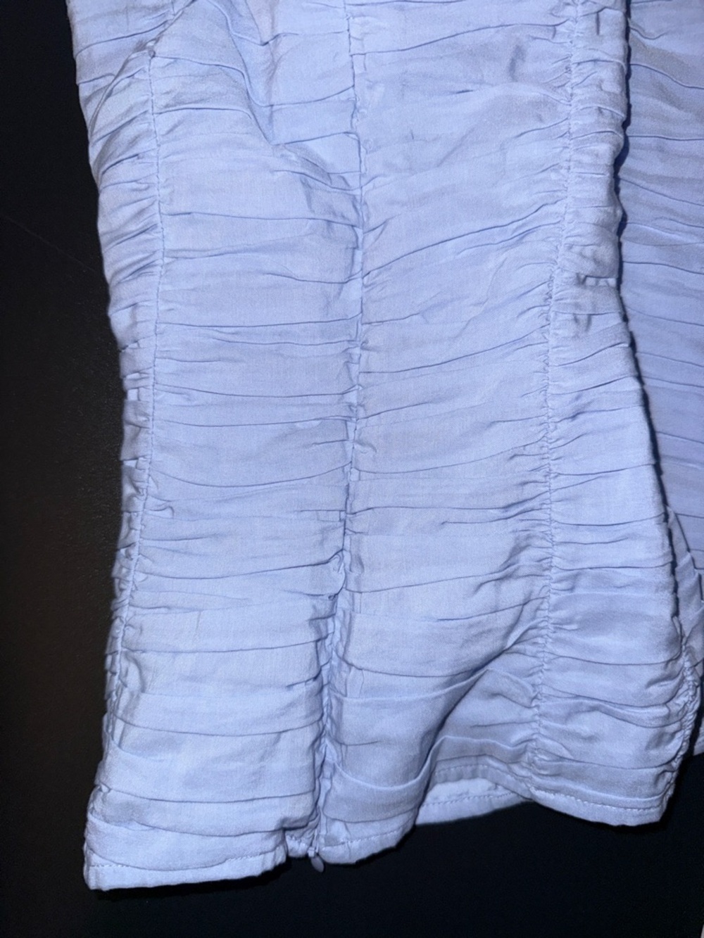 Light Blue Ruched Button-Front Tank Top - Picture 12 of 16